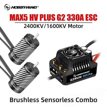 HOBBYWING EzRun ESC Motor Combo Brushless Sensorless 330A ESC 6V/7.4V/8.4V IP67 5690 56118 Brushless Motor For 1/8 1/7 RC Cars