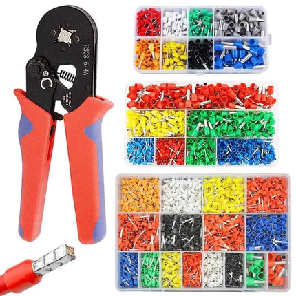 Terminale a crimpare tubolare VE, set combinato di pinze terminali a crimpare multiple, connettore per apparecchiature elettriche, pinze a crimpare