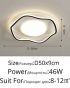 Lampada da camera da letto principale Lampada da soffitto moderna a LED nordica con attenuazione remota Luce da soggiorno Camera dei bambini Lampadario da pranzo per la casa