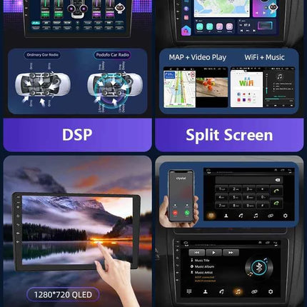 Podofo 4G CarPlay Android Radio For Chevrolet Spark 2011-2014 Car Intelligent System 2din GPS Stereo Head Unit Multimedia Player