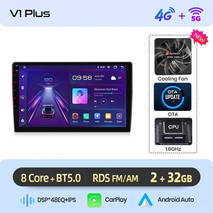Junsun AI Wireless CarPlay for Apple Android Auto Car Radio For Peugeot 407 cc SW 407CC 2004 2005-2011 Navi BT DSP RDS GPS FM