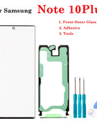 1Set New LCD Front Outer Glass Touch Screen Outer Panel Lens For Samsung Galaxy S8 S9 S10 S20 Note 8 9 10 Plus Ultra