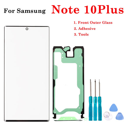1Set Nuovo Display LCD Frontale In Vetro Esterno Touch Screen Esterno Pannello Obiettivo Per Samsung Galaxy S8 S9 S10 S20 Nota 8 9 10 Plus Ultra