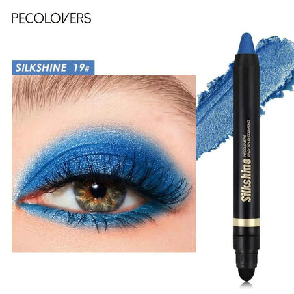 PECOLOVERS Champagne Brown Metallic Eyeshadow Stick - Waterproof, Long-Lasting Glitter Highlighter & Brightening Pencil Crayon
