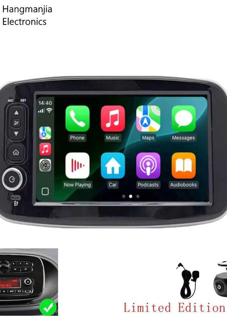 Wireless CarPlay Android Auto Car Radio For Mercedes Benz Smart 453 Fortwo 2014-2020 GPS Multimedia Systems Stereo autoradio