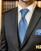 Set Cravatta e Fazzoletto Uomo Colorato 160cm - Accessori Matrimonio