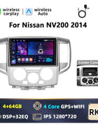 Podofo 9INCH AI Voice Android  2din Car Radio for NV200 NV 200 2009-2014 CarPlay Car Stereo Android Auto 4G GPS Navigation WiFi