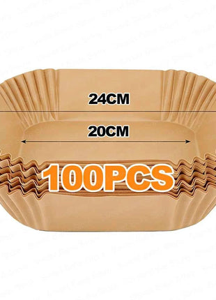 Disposable Baking Accessories for Most AirFryers, Non-Stick Waterproof Oilproof Cooking Paper, Square, for Oven and Air Fryers