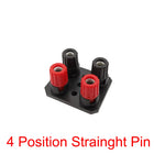 1 pz 2/4/6 posizioni 4mm presa a banana jack audio esterno amplificatore altoparlante morsettiera a vite connettore dritto/piegato pin