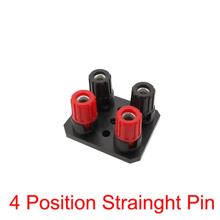 1 pz 2/4/6 posizioni 4mm presa a banana jack audio esterno amplificatore altoparlante morsettiera a vite connettore dritto/piegato pin