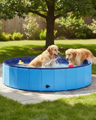 Piscina pieghevole per cani – Struttura robusta in PVC, design antiscivolo e valvola di scarico rapido