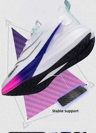 2025 Scarpe da corsa professionali per maratona in carbonio da uomo e da donna Scarpe sportive con supporto stabile ultraleggero per assorbimento degli urti