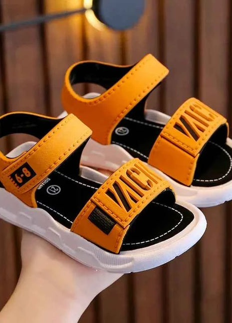 Sandali per bambini Studenti Scarpe antiscivolo Sandali semplici e generosi per ragazzi e ragazze Indossano e fuori Calzature casual per bambini con fondo morbido e facile