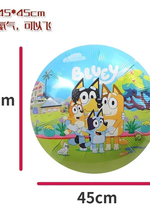 Set Decorativo per Feste a Tema Bluey e Bingo, con Stendibanner, Decorazioni per Torte, Bandierine, Palloncini, Piatti e Bicchieri