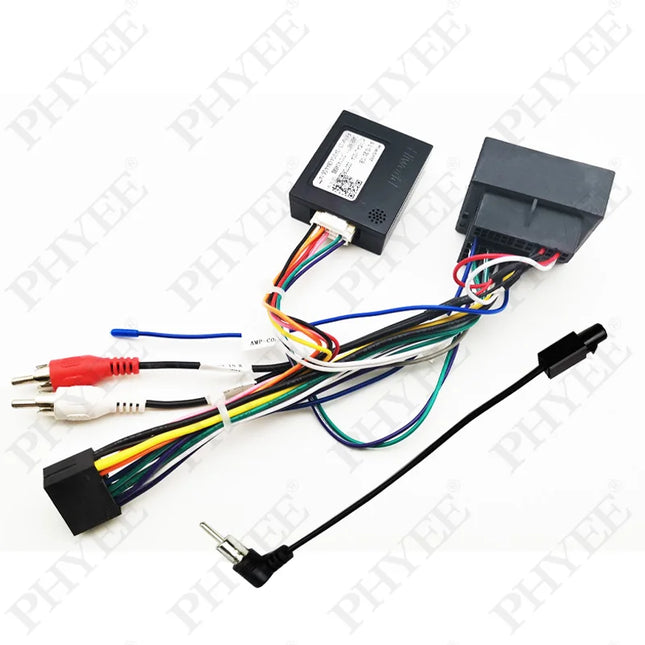 CAN Bus Decoder Quadlock Adattatore di cablaggio Spina a 16 pin Quad Lock Connettore RCA Auto Cavo di cablaggio Android per Audi A3 8P A4 B7 TT