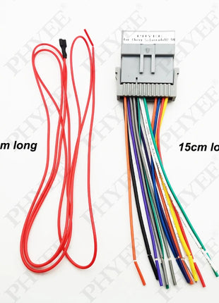 Car Stereo Radio Wiring Harness Adapter 24 Pin for Chevy Silverado Chevrolet Malibu Impala GMC Envoy Sierra Buick Pontiac Hummer