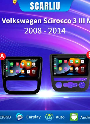 Android 16 For VW Volkswagen Scirocco 3 III Mk3 2008-2014 9 inch 8 Core WIFI Bluetooth Auto Navigation System Radio Multimedia