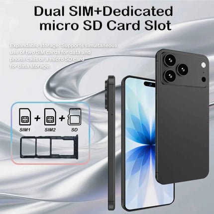 Versione Globale 2026 I17 Promax Pro 4G 5G Dual SIM Dual Standby Sistema Originale Intelligente Schermo 7.3 Pollici Batteria 8000mAh Novità
