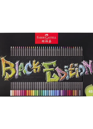 Faber-Castell Oil-Based Colored Pencils Set 48/72 – Professional Sketch & Coloring Pencil Set in Metal Tin Box