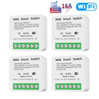 16A Tuya WiFi Smart Switch 2-way Control with Energy Monitor Switch Mini Smart Breaker Smart Life Control  Alexa Via Google Home