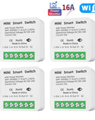 16A Tuya WiFi Smart Switch 2-way Control with Energy Monitor Switch Mini Smart Breaker Smart Life Control  Alexa Via Google Home