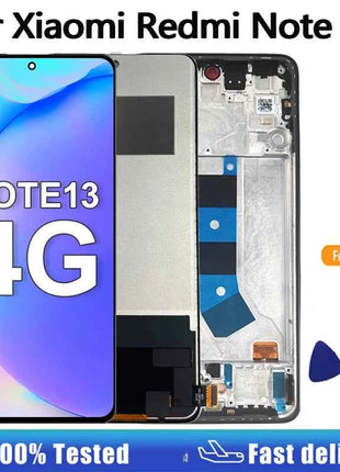 6.67 ''AMOLED Display Per Xiaomi Redmi Nota 13 4G Display LCD Touch Screen Digitizer Per Redmi Nota 13 4G Display LCD di Ricambio