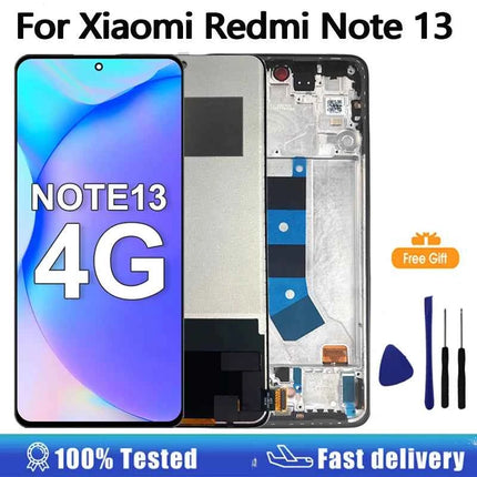 6.67 ''AMOLED Display Per Xiaomi Redmi Nota 13 4G Display LCD Touch Screen Digitizer Per Redmi Nota 13 4G Display LCD di Ricambio