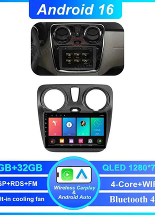 Android 16 Car For Renault Dokker Lodgy Dacia 2012 - 2020 Auto Radio Multimedia Player Android Auto Carplay Navigation GPS Wifi