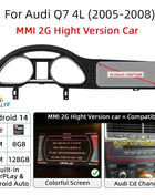 Android 14 Auto Radio CarPlay For Audi A6 C6 4f  For Audi Q7 4L 2005-2015 MMI 2G 3G GPS Car Multimedia Player Navi Stereo DSP