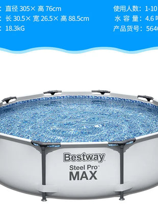 Piscina Rotonda Intex con Struttura Rinforzata per Bambini, Famiglie, Adulti e Neonati, Ideale anche come Laghetto per Pesci