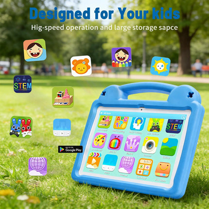 ANRY R16Pro Tablet per Bambini 10 Pollici Android 15, 8GB (4+4GB) 64GB ROM, Doppia Fotocamera, Tablet Educativo, Regalo per Bambini