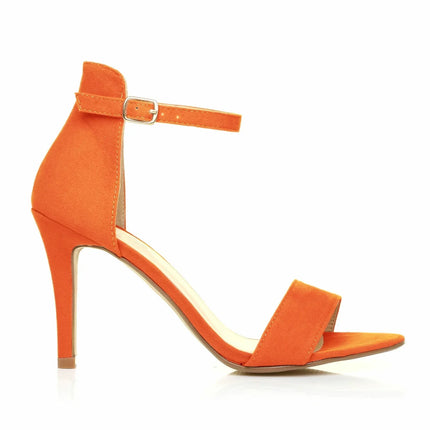 Nuove Scarpe da Donna Sexy con Tacco Alto 9cm, Sandali Estivi con Cinturino alla Caviglia, Scarpe da Festa e Matrimonio Rosse