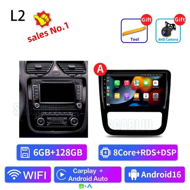 Android 16 For VW Volkswagen Scirocco 3 III Mk3 2008-2014 9 inch 8 Core WIFI Bluetooth Auto Navigation System Radio Multimedia