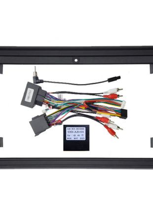 Android Car Radio Frames for Audi A4 2 3 B6 B7 S4 RS4 2000 - 2009, Car Radio Panel, 16PIN Wiring Harness, CANBUS Decoder