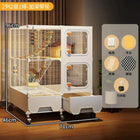 Multi-Level Wire Squirrel Cage, Extra Tall Sugar Glider Habitat, Oversized Chinchilla Villa Cage, Easy-Clean Pet Play House
