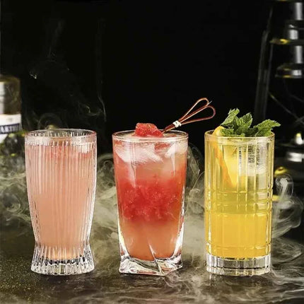 Bar Tall Glass for Bar Colin Glass Soda Glass Cocktail Glass Beer Glass Water Glass Long Drink Glass Juice Glass Hi Wave Glass