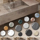 Seamless Stone Vanity Set, One-Piece Basin Bathroom Cabinet , SingleDouble Sink, Stain Resistant & Durable, Customizable
