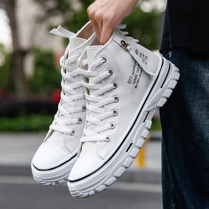 Tenis Masculino Scarpe da uomo Scarpe di tela vulcanizzate Sneakers alte Scarpe casual con plateau traspiranti Scarpe da ginnastica da uomo Scarpe da ginnastica robuste