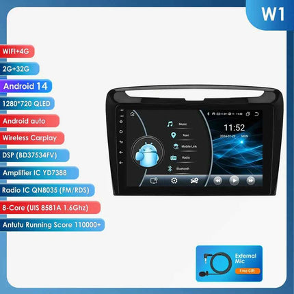Hizpo 2Din Android 14 Car Multimedia Player for Lancia Ypsilon 2012 - 2020 GPS Carplay Autoradio 360Cam 4G AI Intelligent Screen