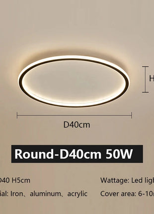 Lampada da soffitto a LED con telecomando Lampada da camera da letto moderna semplice ultrasottile Lustre Decorazioni per la casa Sala da pranzo Soggiorno Cucina Corridoio