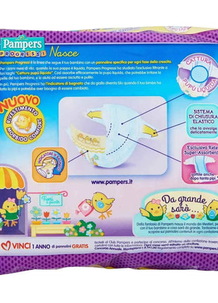 Pampers Progessi 2-5Kg, Pack of 28 Diapers
