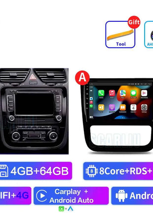 Android 16 For VW Volkswagen Scirocco 3 III Mk3 2008-2014 9 inch 8 Core WIFI Bluetooth Auto Navigation System Radio Multimedia