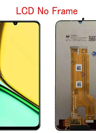 6.74‘For Realme C61 LCD Display Touch Panel Digitizer AAssembly With Frame Display Replacement For Realme C61 RMX3939, RMX3930