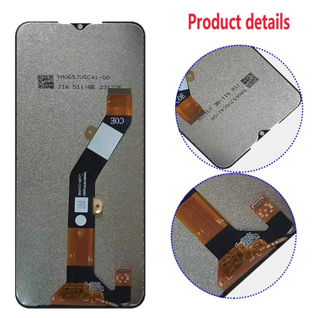 Mobile Phone Lcds For ZTE Blade A34,A54,LCD DIsplay Touch Screen Digitizer Panel With Frame Assembly Replacement Repair Parts6.6