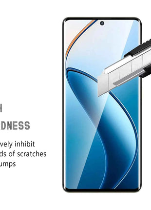 3D Curve Screen Protector For Realme 12 Pro Plus OPPO Tempered Glass High Aluminum HD  Crystal   9H Ultra Transparent Clear