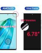 NEW AMOLED For Samsung Galaxy S22 Ultra 5G LCD Display LCD Touch Screen Digitizer Assembly For Samsung S22 Ultra Screen