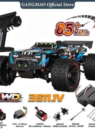9522PRO 85KM/H High Speed RC Car Brushless 4WD Off-Road Drift Remote Control Car 1:16 Professional Racing Cars SCY16101 16102