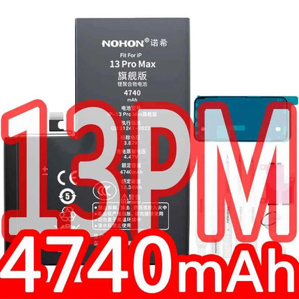 NOHON  High Capacity Phone Battery for iPhone 13 13Pro 12 Pro 11 X XR XS 12Mini 13PM 15Pro MAX 14 SE SE2 SE3 Replacement Bateria
