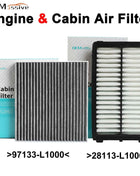 28113-L1000 97133-L1000 Combo Set Motore Cabina Polline Filtro Aria Per Hyundai Tucson Kia K5 Optima Sportage 2.5L 2022 2023 2024