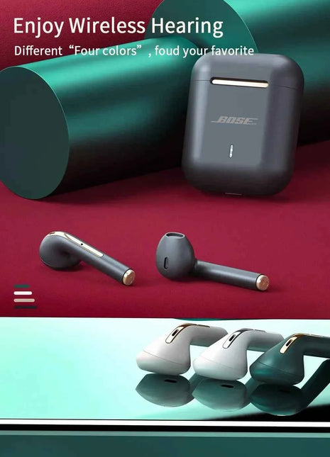Bosebye J18 Wireless Earphone Bluetooth Headset 9D Noise Reduction Gaming Headset With Microphone TWS EarBuds Hands-free Earbuds